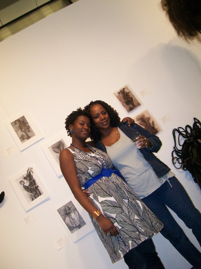 My Mama & I at my BFA Thesis show at MICA 2009